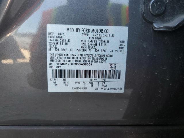 2023 FORD EXPLORER X - 1FMSK7DH3PGA98059