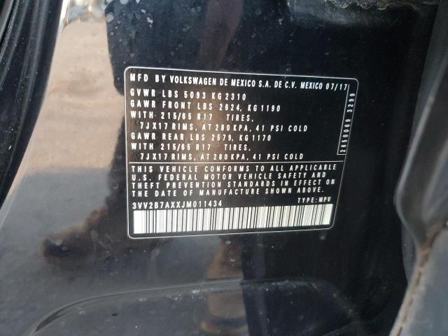 2018 VOLKSWAGEN TIGUAN SE - 3VV2B7AXXJM011434