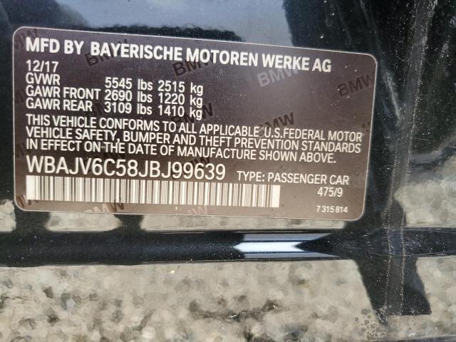 VIN WBAJV6C58JBJ99639 2018 BMW 6 SERIES no.12