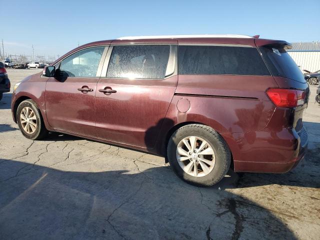 KIA SEDONA LX 2015 maroon sports v gas KNDMB5C13F6028961 photo #3