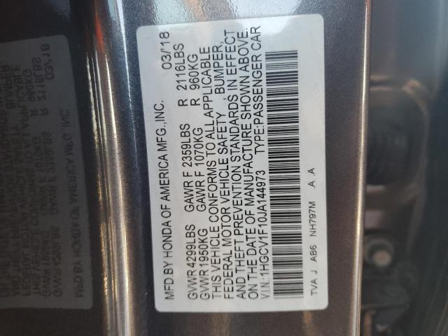 2018 HONDA ACCORD LX - 1HGCV1F10JA144973