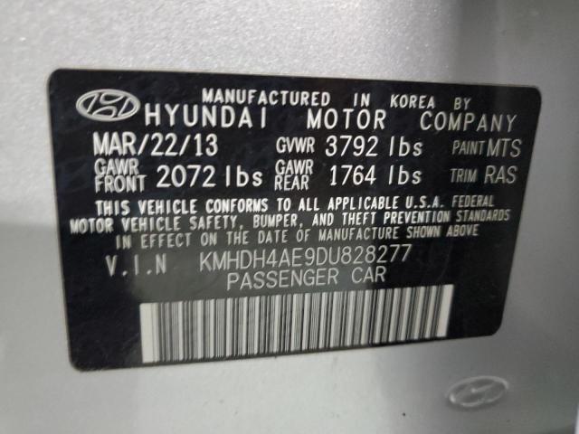 VIN KMHDH4AE9DU828277 2013 HYUNDAI ELANTRA no.12