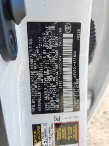 VIN 4T4BF1FK0DR275843 2013 TOYOTA CAMRY no.12