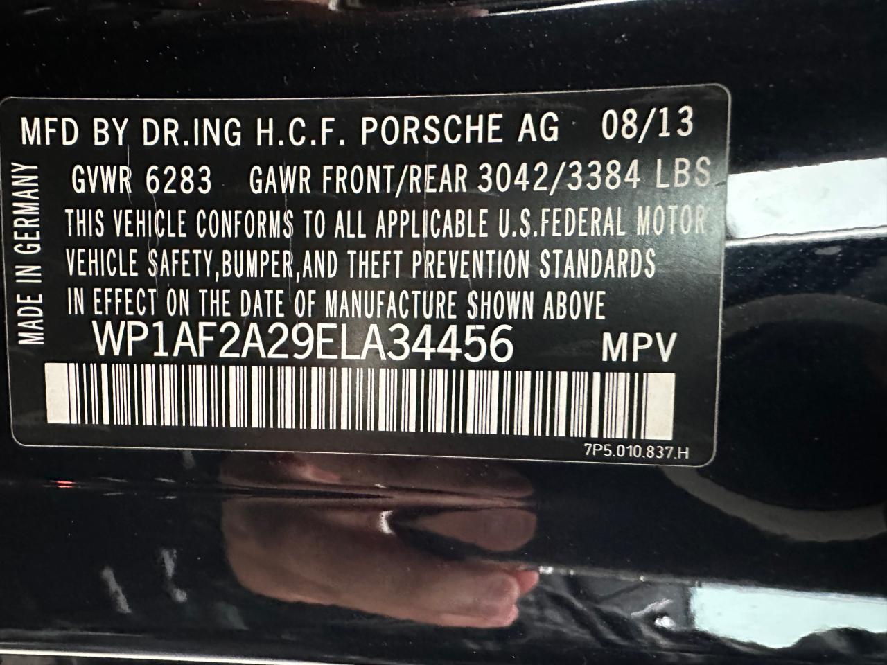 Lot #3027034823 2014 PORSCHE CAYENNE