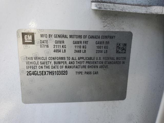 2017 BUICK REGAL SPOR - 2G4GL5EX7H9103020