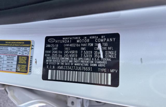 2018 HYUNDAI TUCSON VAL - KM8J33A27JU676691