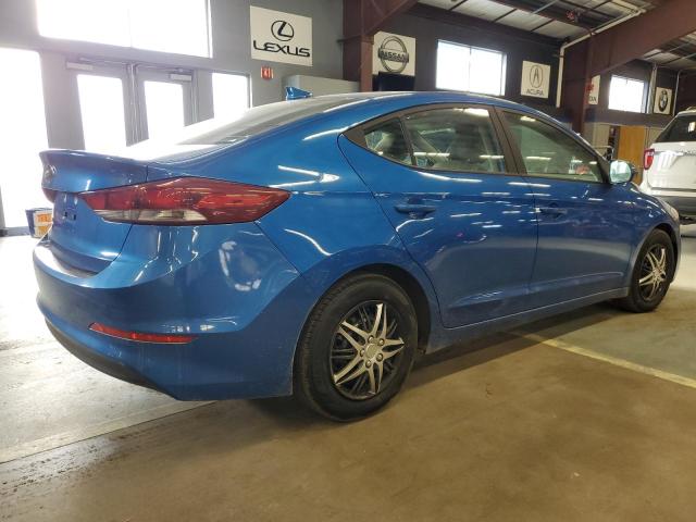 HYUNDAI ELANTRA SE 2017 blue sedan 4d gas KMHD74LF3HU118709 photo #4