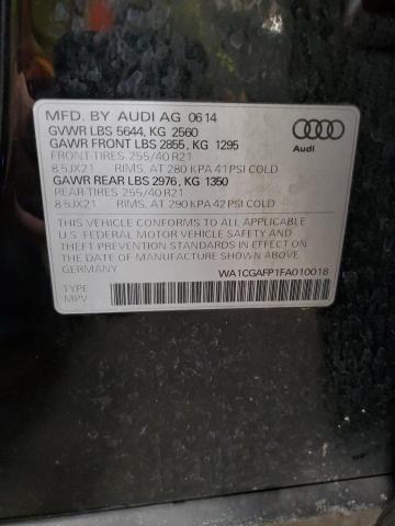 VIN WA1CGAFP1FA010018 2015 AUDI SQ5 no.13