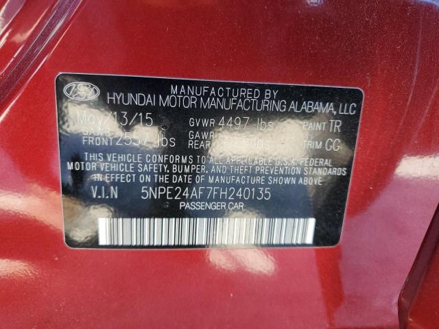 2015 HYUNDAI SONATA SE - 5NPE24AF7FH240135