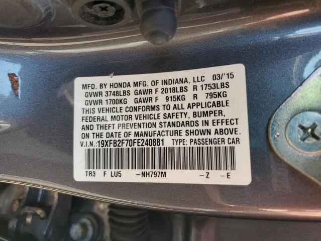 2015 HONDA CIVIC SE 19XFB2F70FE240881