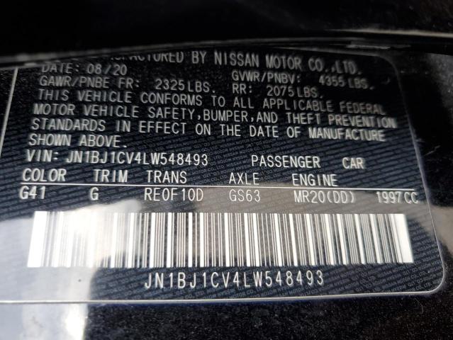 2020 NISSAN ROGUE SPOR - JN1BJ1CV4LW548493