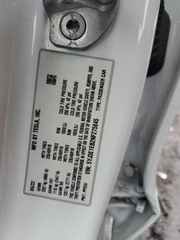2022 TESLA MODEL 3 - 5YJ3E1EB2NF275845