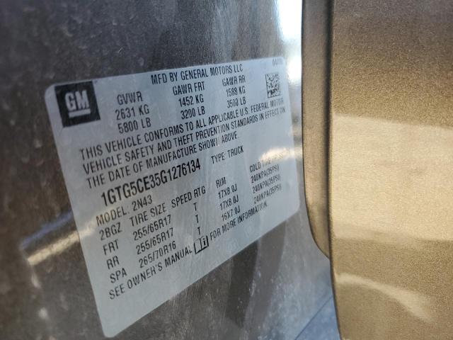 2016 GMC CANYON SLE 1GTG5CE35G1276134
