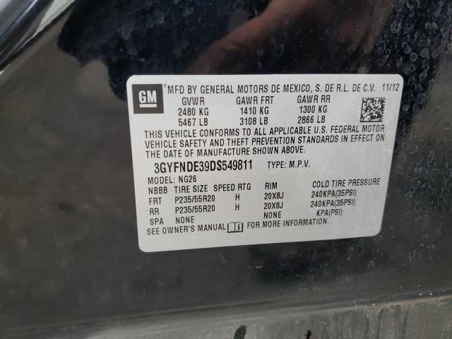 VIN 3GYFNDE39DS549811 2013 CADILLAC SRX no.14