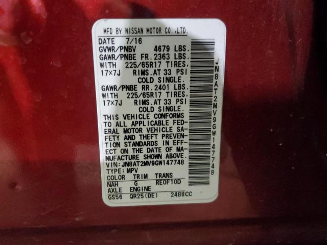 2016 NISSAN ROGUE S - JN8AT2MV9GW147748