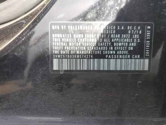 2019 VOLKSWAGEN JETTA S - 3VWC57BU3KM074274