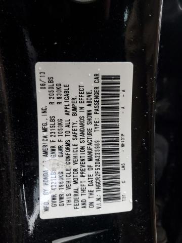 VIN 1HGCR2F52DA225989 2013 HONDA ACCORD no.12