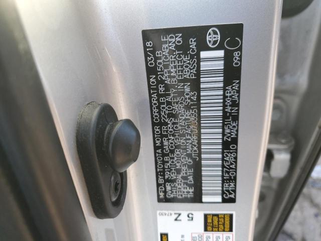 2018 TOYOTA PRIUS - JTDKARFU7J3551143