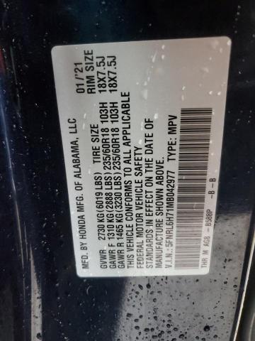 2021 HONDA ODYSSEY EX - 5FNRL6H71MB042977