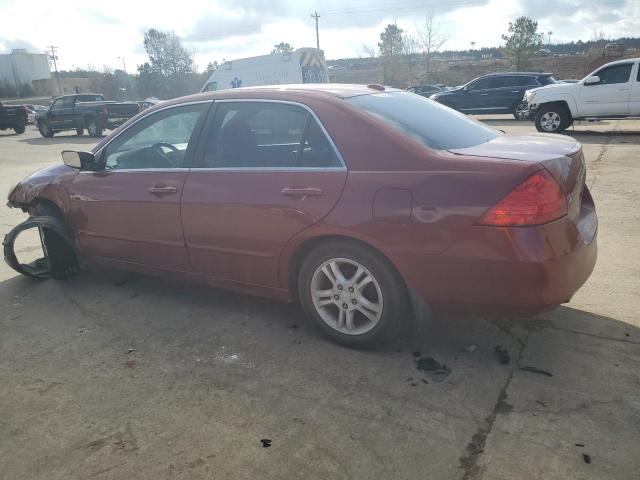 HONDA ACCORD EX 2007 burgundy  gas 1HGCM56807A105624 photo #3