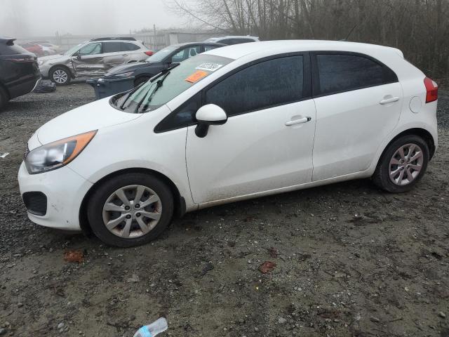 KIA RIO LX 2015 white  gas KNADM5A31F6486820 photo #1