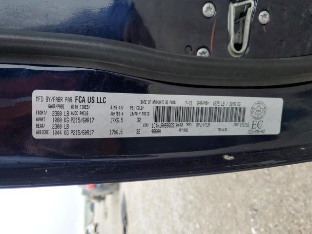 2016 JEEP PATRIOT 1C4NJRAB8GD510400