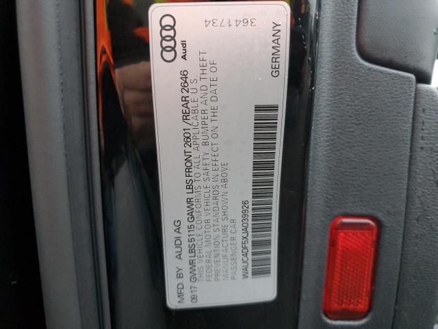 2018 AUDI S5 PRESTIG - WAUC4DF5XJA039926