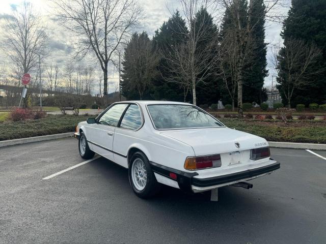 BMW 633 CSI 1983 white coupe gas WBAEB7400D6725164 photo #4