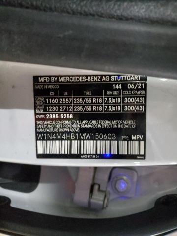 2021 MERCEDES-BENZ GLB 250 4M - W1N4M4HB1MW150603