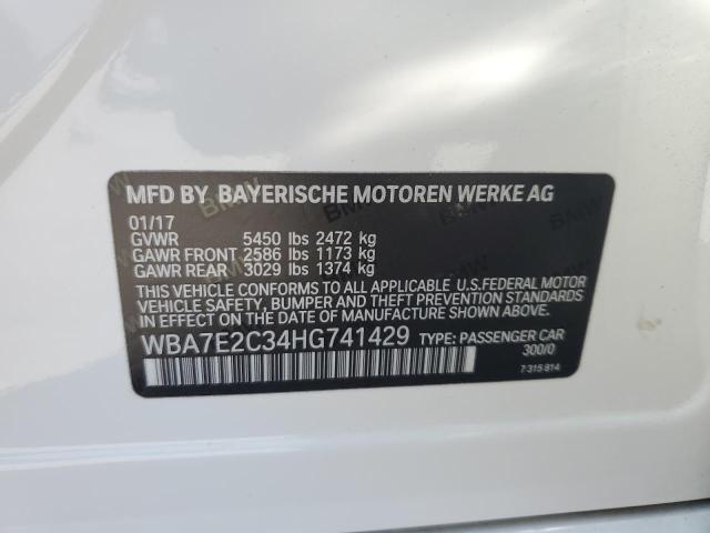 2017 BMW 740 I - WBA7E2C34HG741429