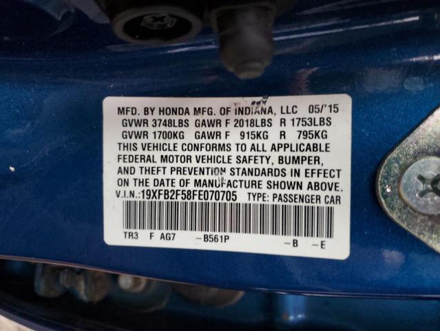 2015 HONDA CIVIC LX - 19XFB2F58FE070705