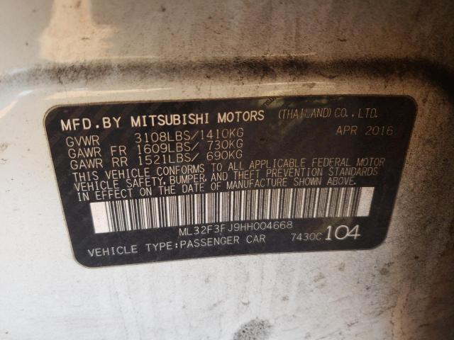 2017 MITSUBISHI MIRAGE G4 - ML32F3FJ9HH004668