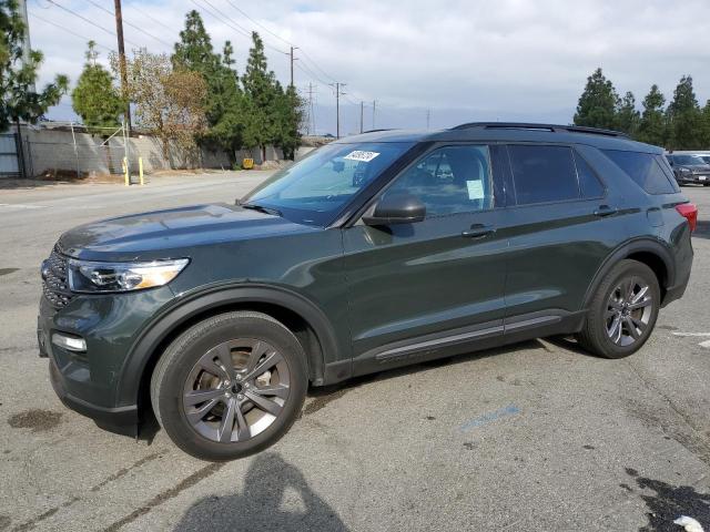 FORD EXPLORER X 2021 green  gas 1FMSK7DHXMGC24736 photo #1