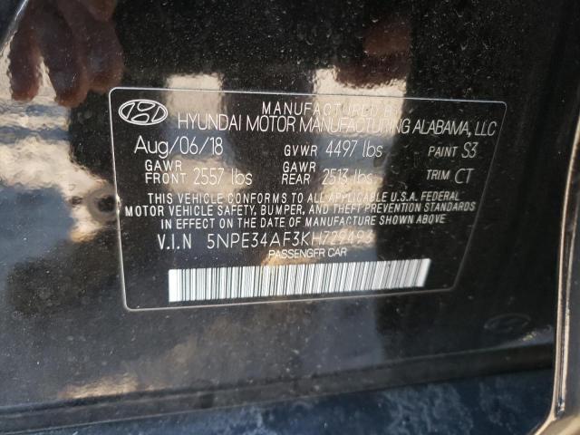 2019 HYUNDAI SONATA LIM - 5NPE34AF3KH729493