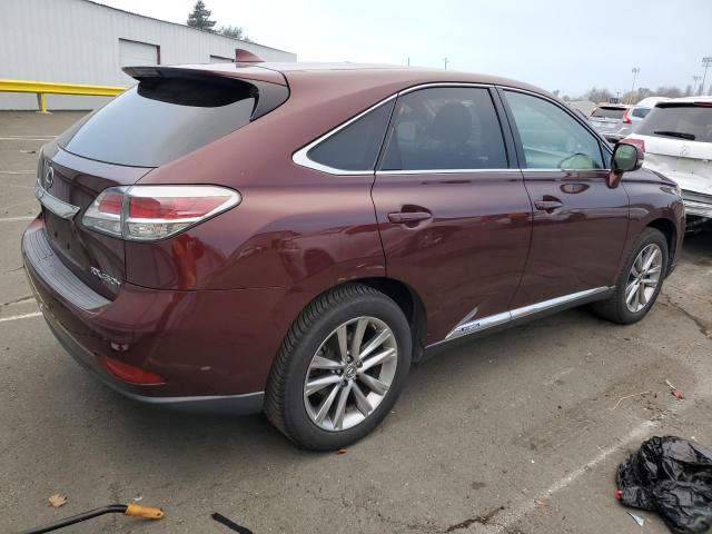 LEXUS RX 450H 2015 burgundy  hybrid engine 2T2ZB1BA3FC003532 photo #4