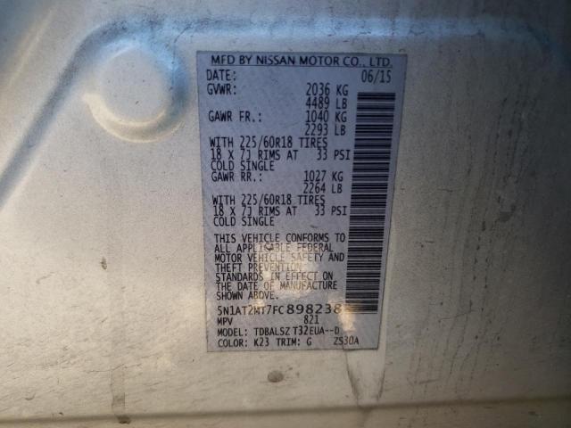 2015 NISSAN ROGUE S - 5N1AT2MT7FC898238