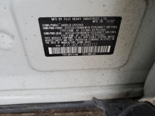 2015 SUBARU FORESTER 2 - JF2SJADC7FH548332