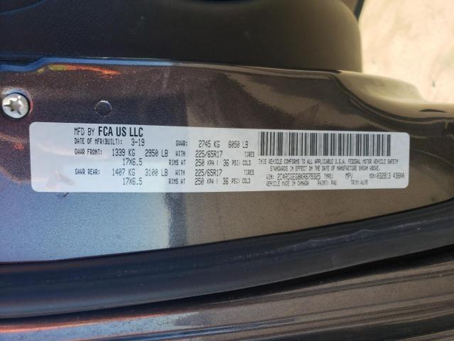 2019 DODGE GRAND CARA - 2C4RDGEG8KR679325