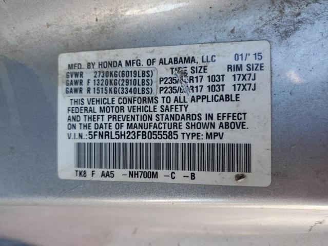 2015 HONDA ODYSSEY LX 5FNRL5H23FB055585
