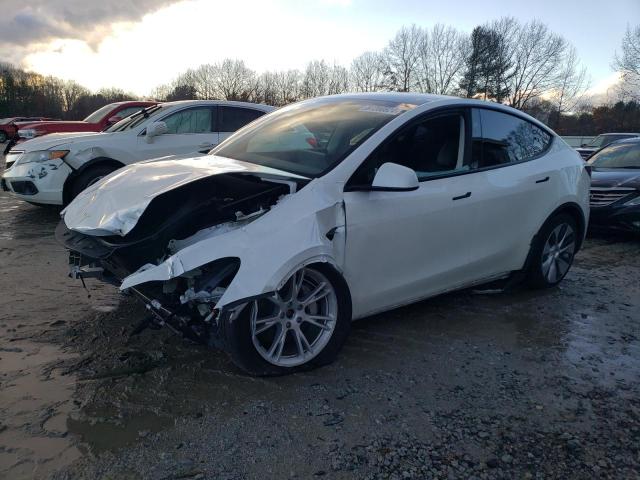 TESLA MODEL Y 2023 white  electric 7SAYGDEE7PA141881 photo #1