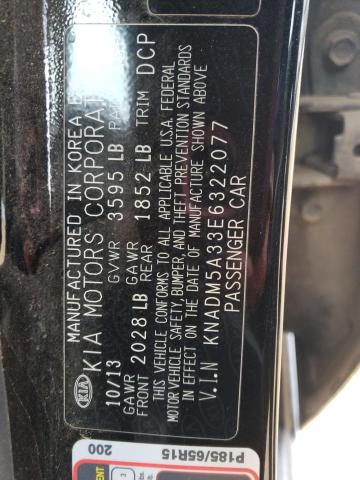 VIN KNADM5A33E6322077 2014 KIA RIO no.13