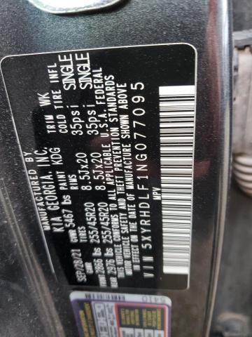 2022 KIA SORENTO EX - 5XYRHDLF1NG077095