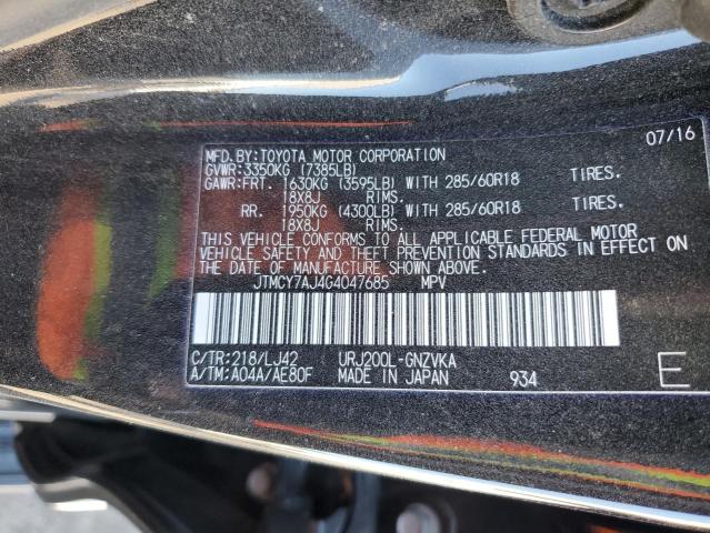 2016 TOYOTA LAND CRUIS - JTMCY7AJ4G4047685