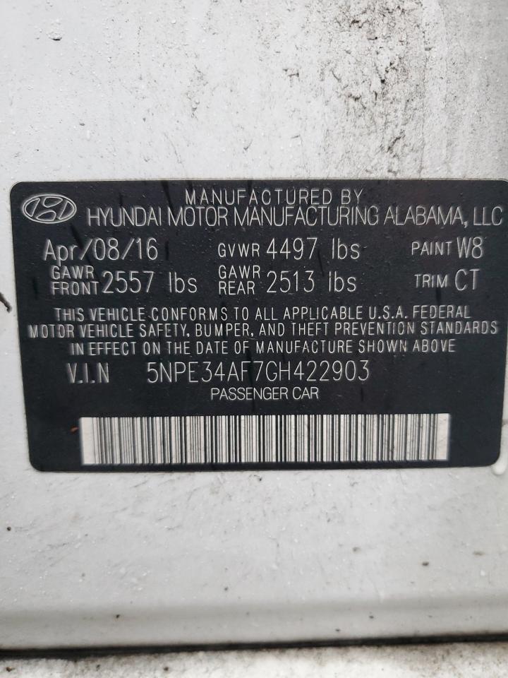 Lot #3028596938 2016 HYUNDAI SONATA SPO