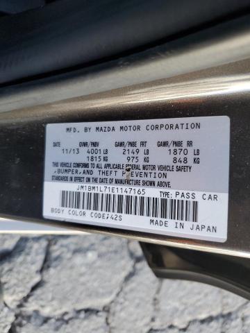 VIN JM1BM1L71E1147165 2014 MAZDA 3 no.12