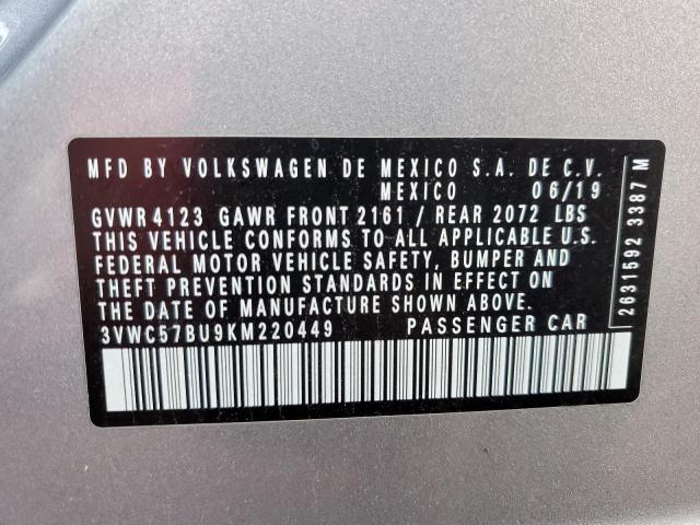 VIN 3VWC57BU9KM220449 2019 VOLKSWAGEN JETTA no.12