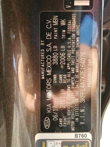 2018 KIA FORTE LX - 3KPFL4A7XJE164076