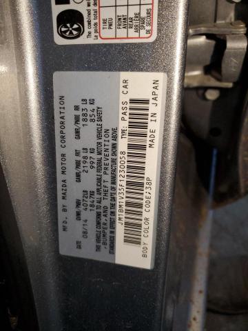 2015 MAZDA 3 TOURING - JM1BM1V35F1230058