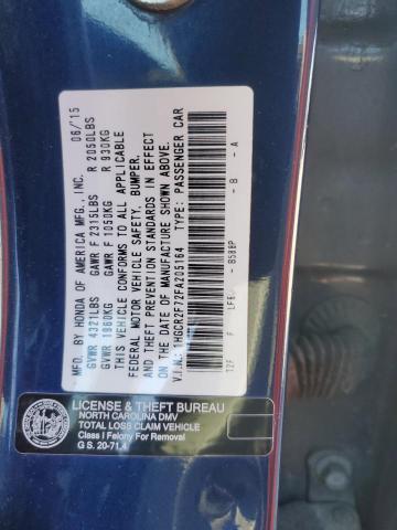 2015 HONDA ACCORD EX - 1HGCR2F72FA205164