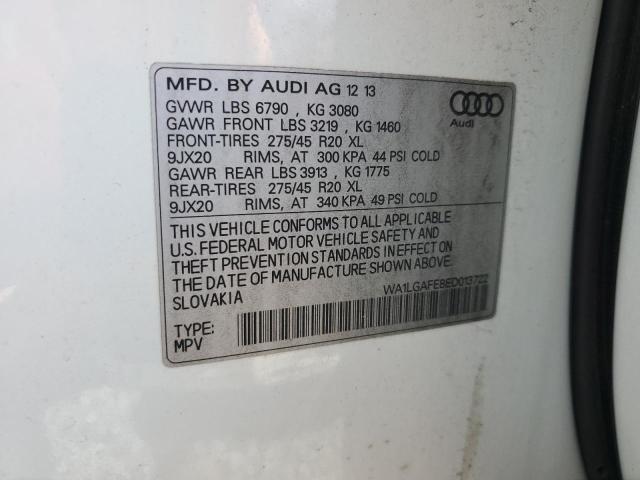 VIN WA1LGAFE8ED013722 2014 AUDI Q7 no.13